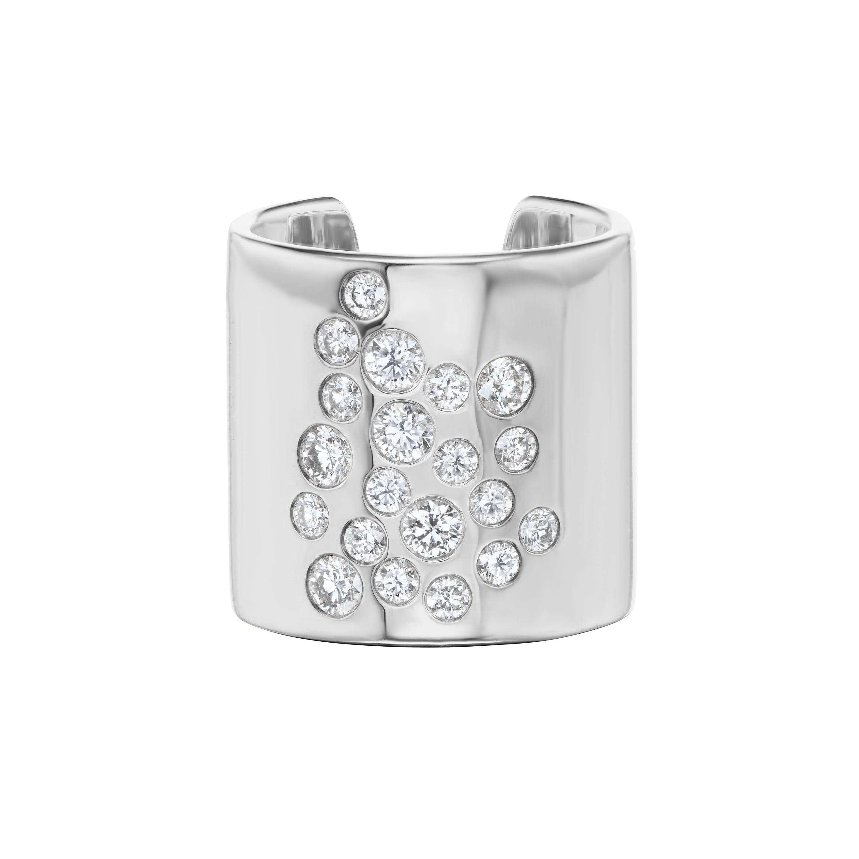 MEGA STONED CUFF RING