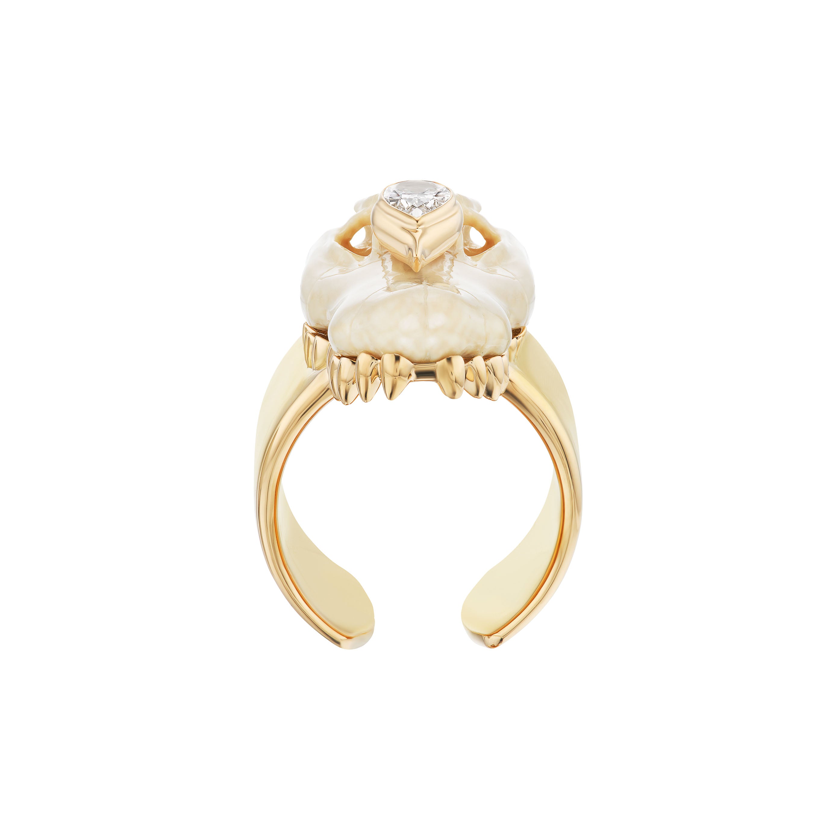 CARVED MAMMOTH GATOR RING
