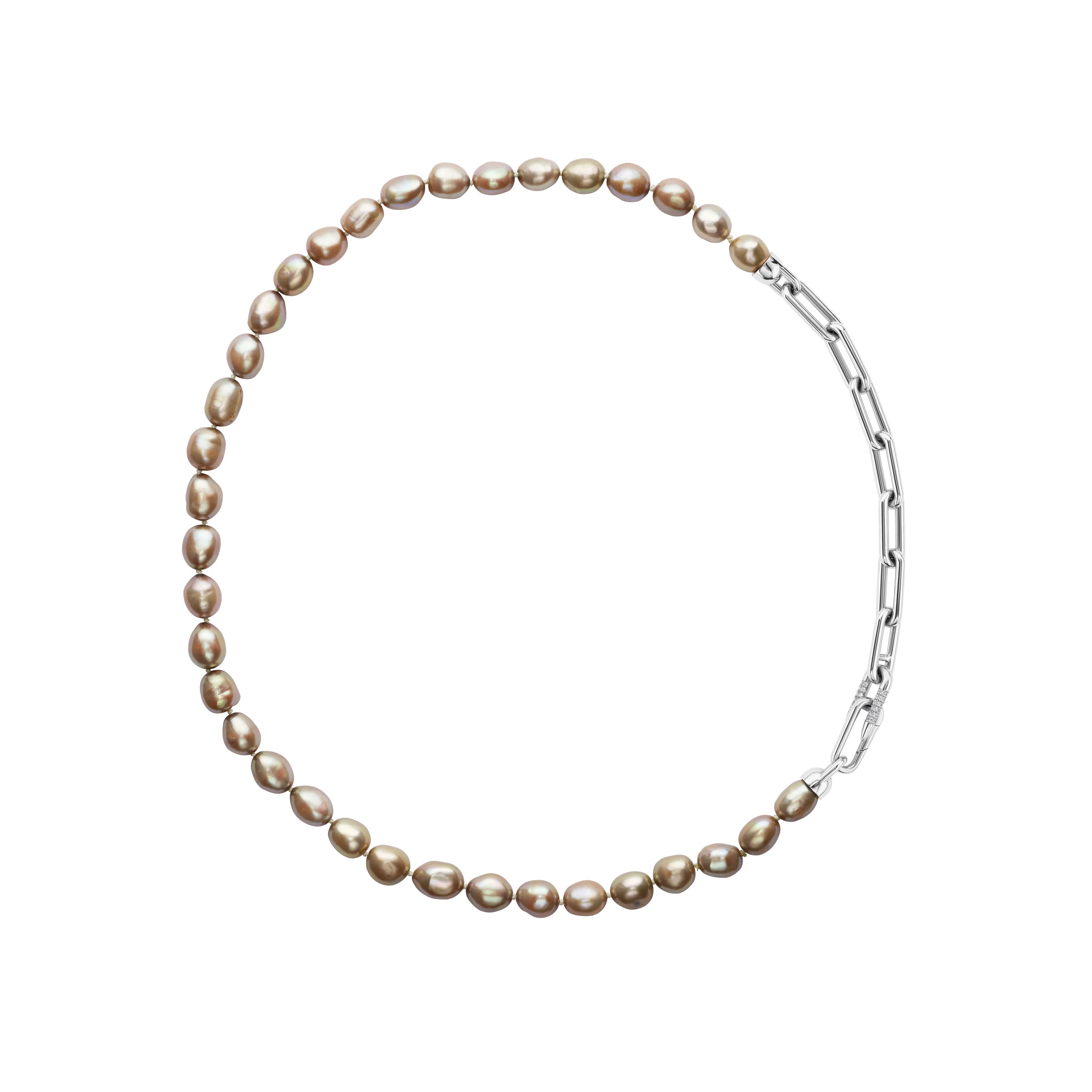 PEARL + HEAVY METAL LARIAT