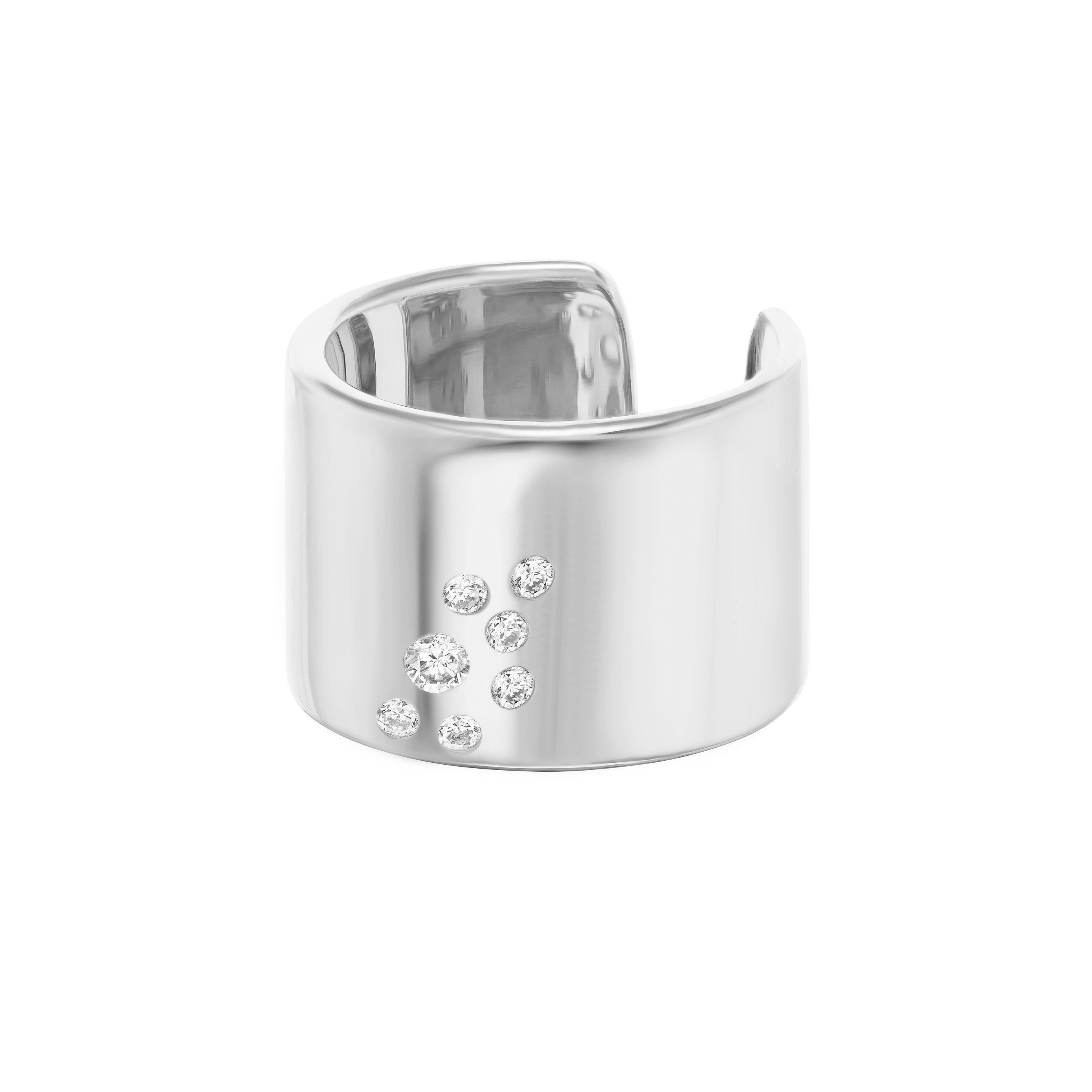 15MM STONED CUFF RING