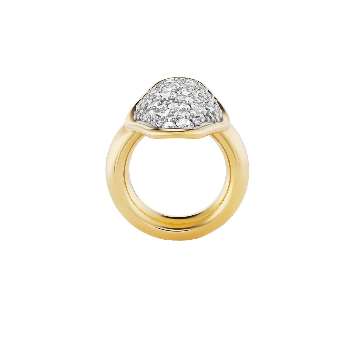 Mega Pavé Vessel Ring