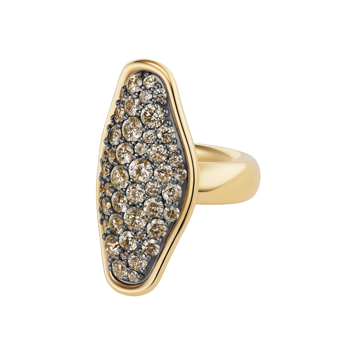 Mega Pavé Vessel Ring
