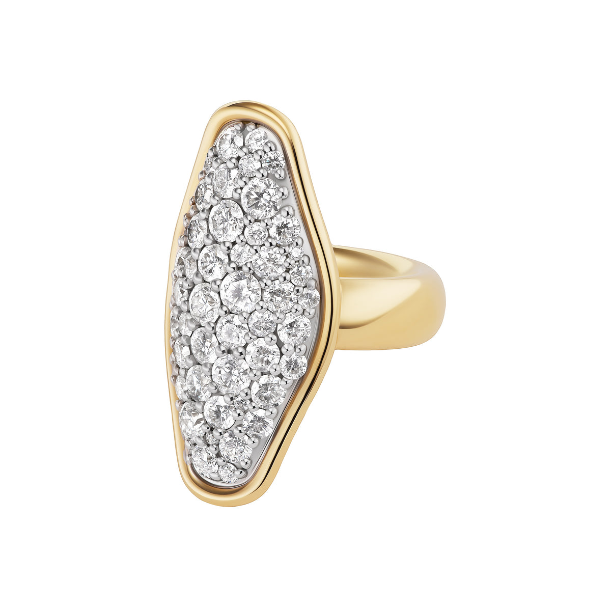 Mega Pavé Vessel Ring