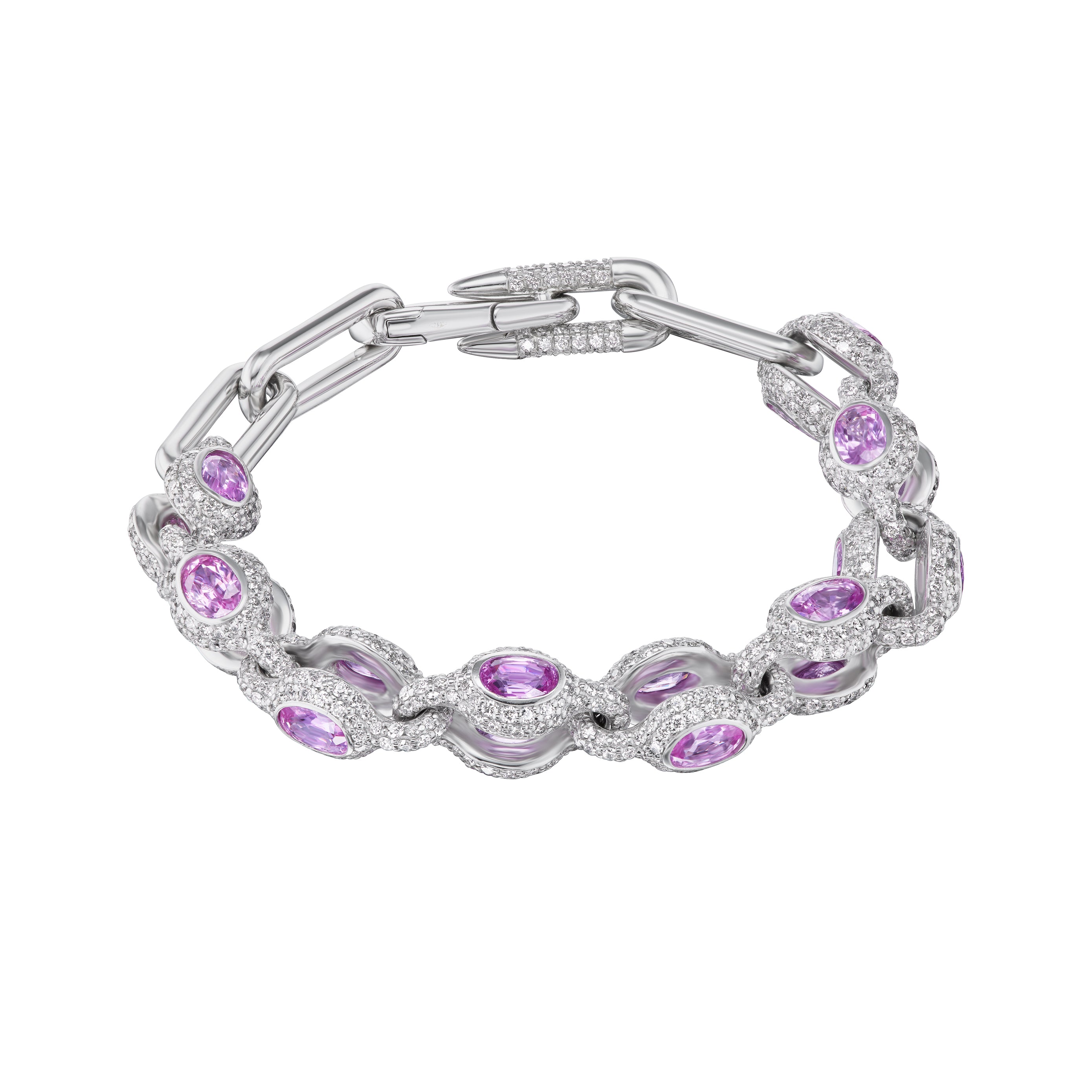 PAVÉ GEM HEAVY METAL BRACELET