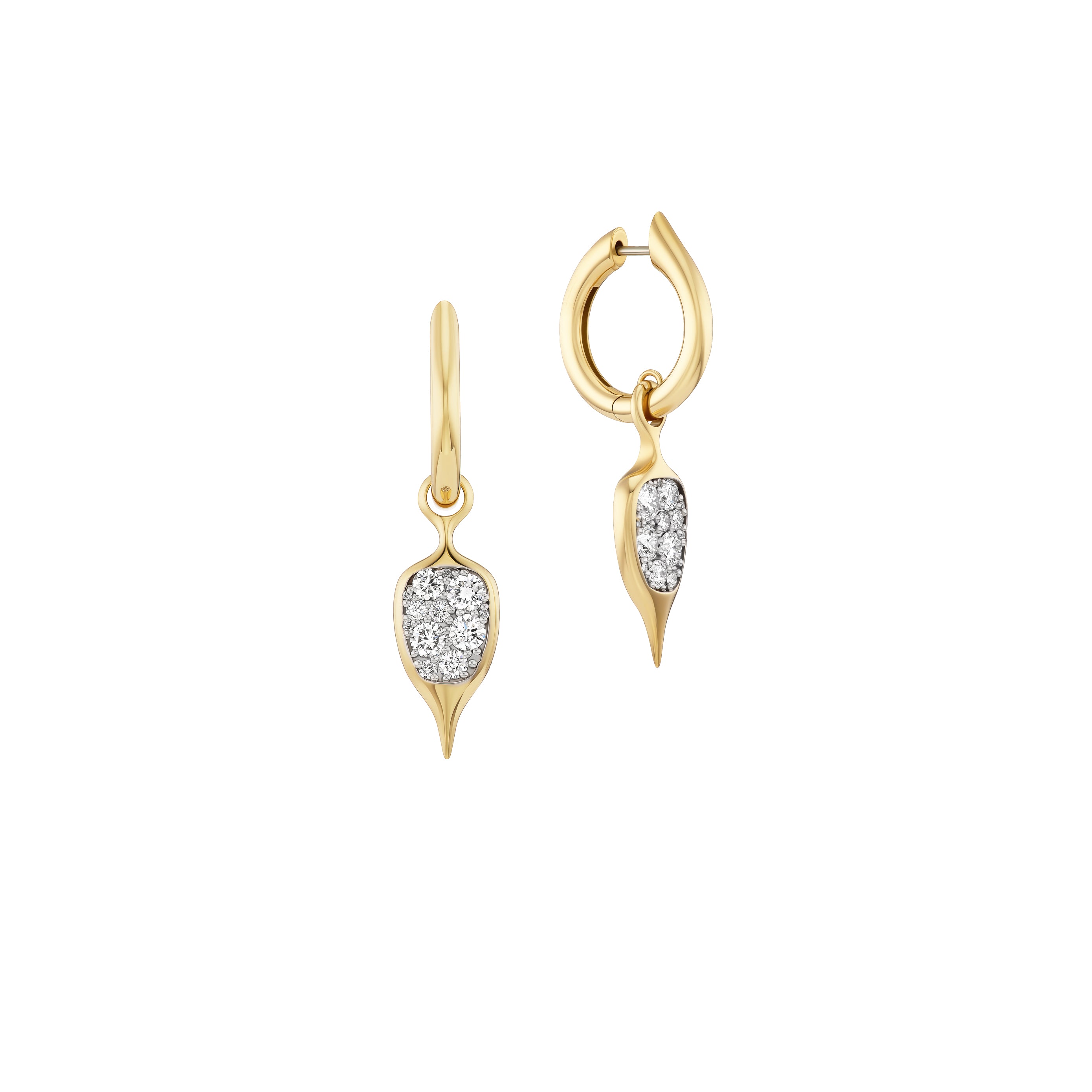 Pavé Thorn Carriage Huggies