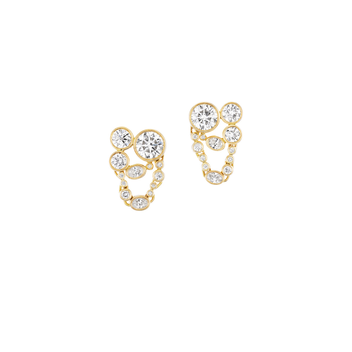 METAL WEB EARRING