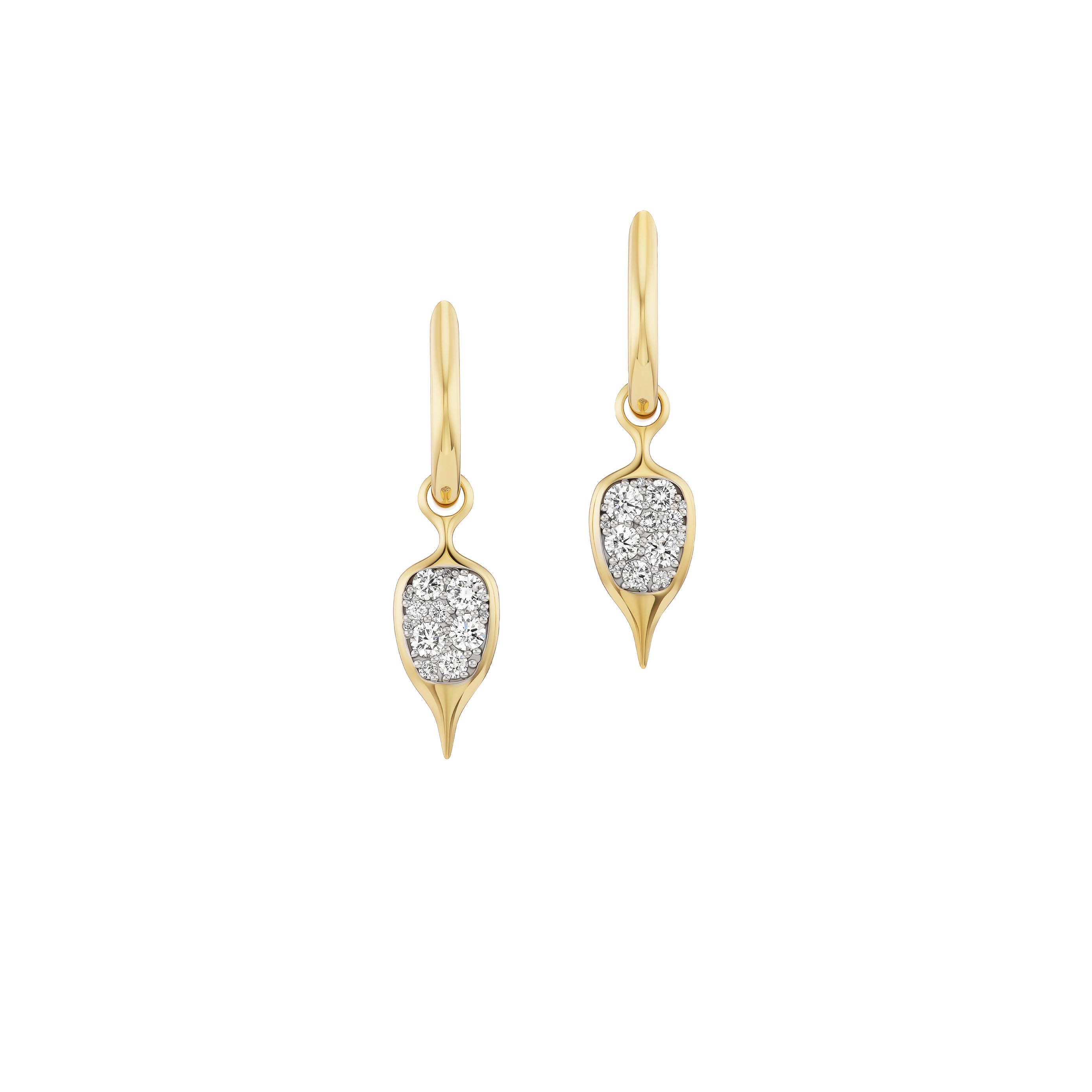 Pavé Thorn Carriage Huggies