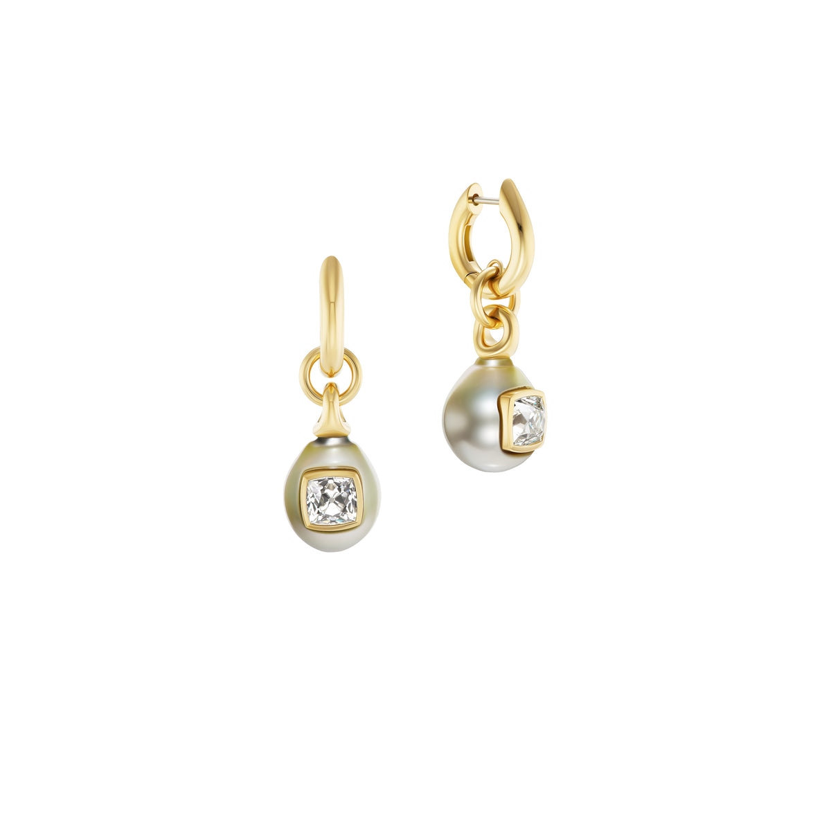 Pearl Drop Carriage Huggies