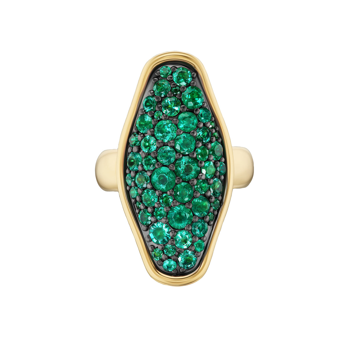 Mega Pavé Vessel Ring