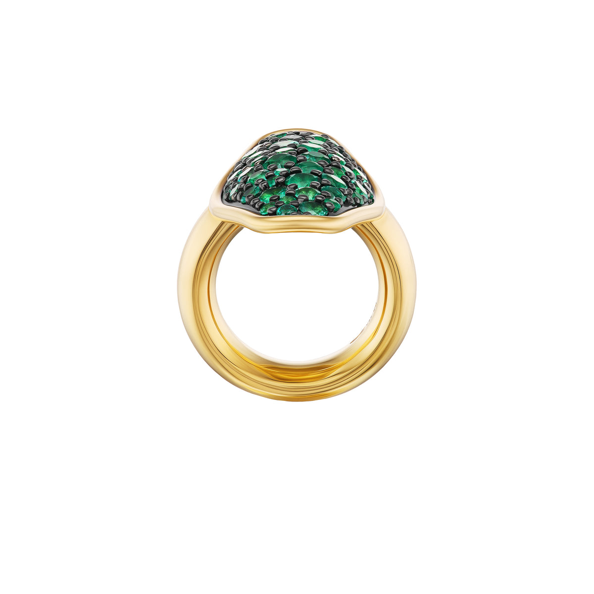 Mega Pavé Vessel Ring