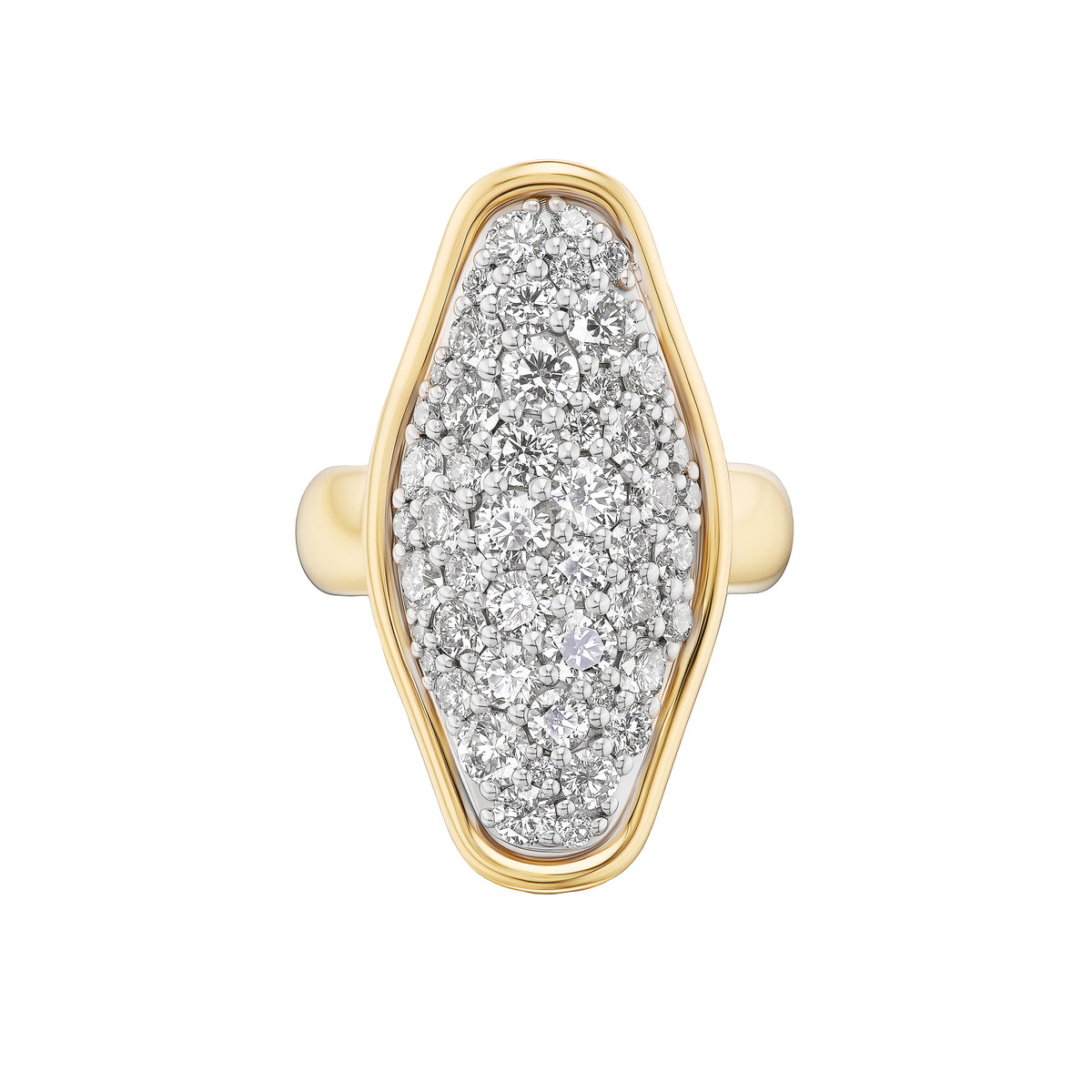 Mega Pavé Vessel Ring