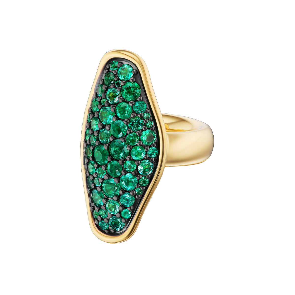 Mega Pavé Vessel Ring