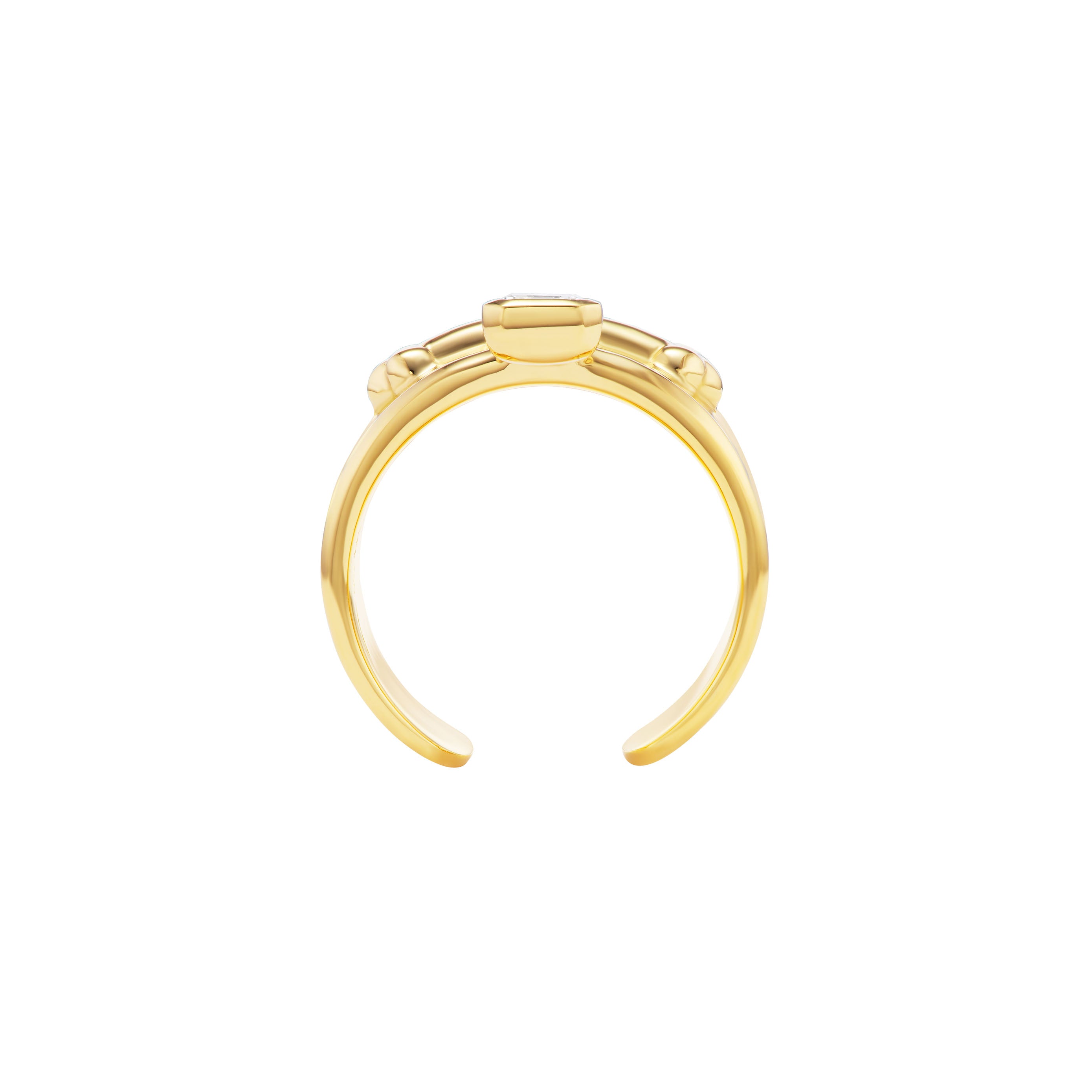 CROSS CUFF RING