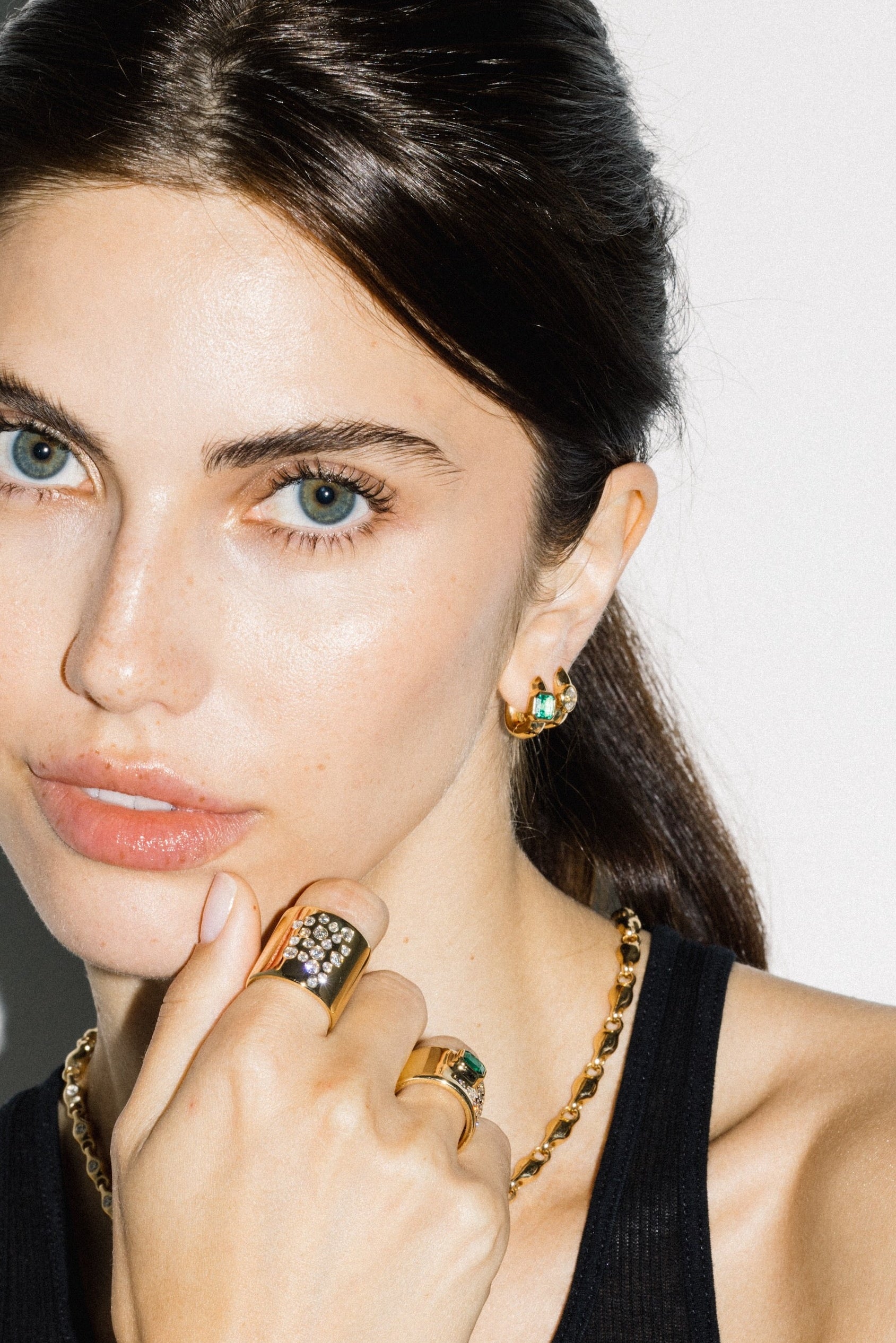 20MM MEGA STONED CUFF RING